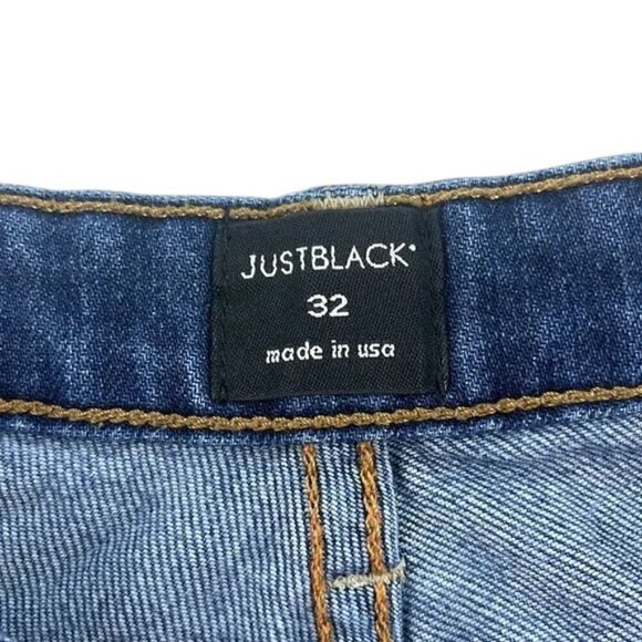 Just Black Shorts Medium Wash Mid Rise Women's Size 32 - Picture 8 of 8
